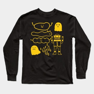 a cute character, Ghost friends Long Sleeve T-Shirt